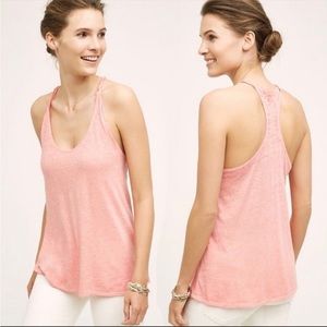 Pink M Anthropologie tank top.
